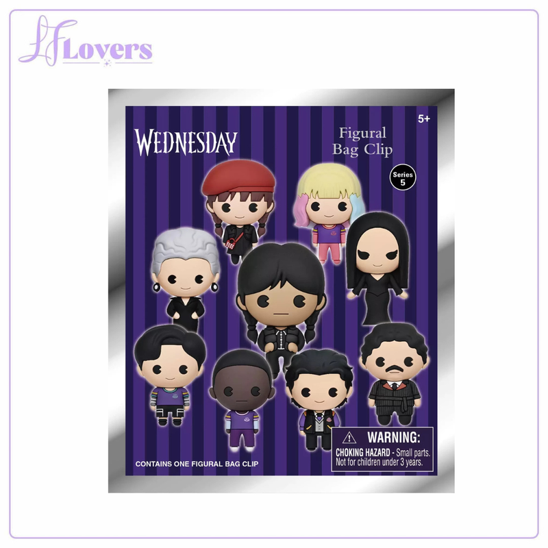 Load image into Gallery viewer, Wednesday - Series 5 - 3D Foam Mystery Bag Clips - LF Lovers
