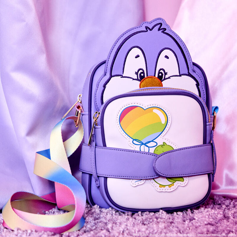 Load image into Gallery viewer, Loungefly Care Bears Cousins Cozy Heart Penguin Crossbuddies Bag 
