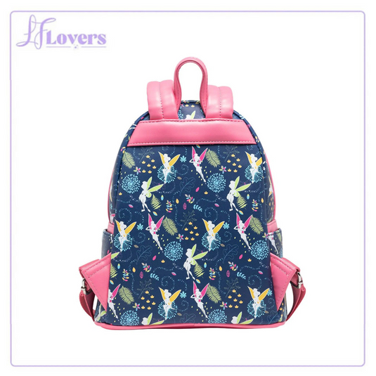 Loungefly Disney Tinkerbell Glow in the Dark Allover Print Backpack