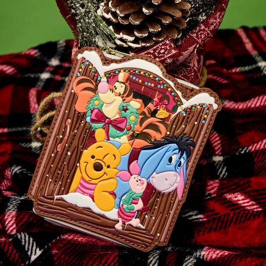Loungefly Disney Winnie The Pooh Holiday Scene Pooh And Friends Zip Around Wallet LF Lovers