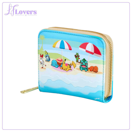Loungefly Pokémon Beach Day Scene Zip Wallet