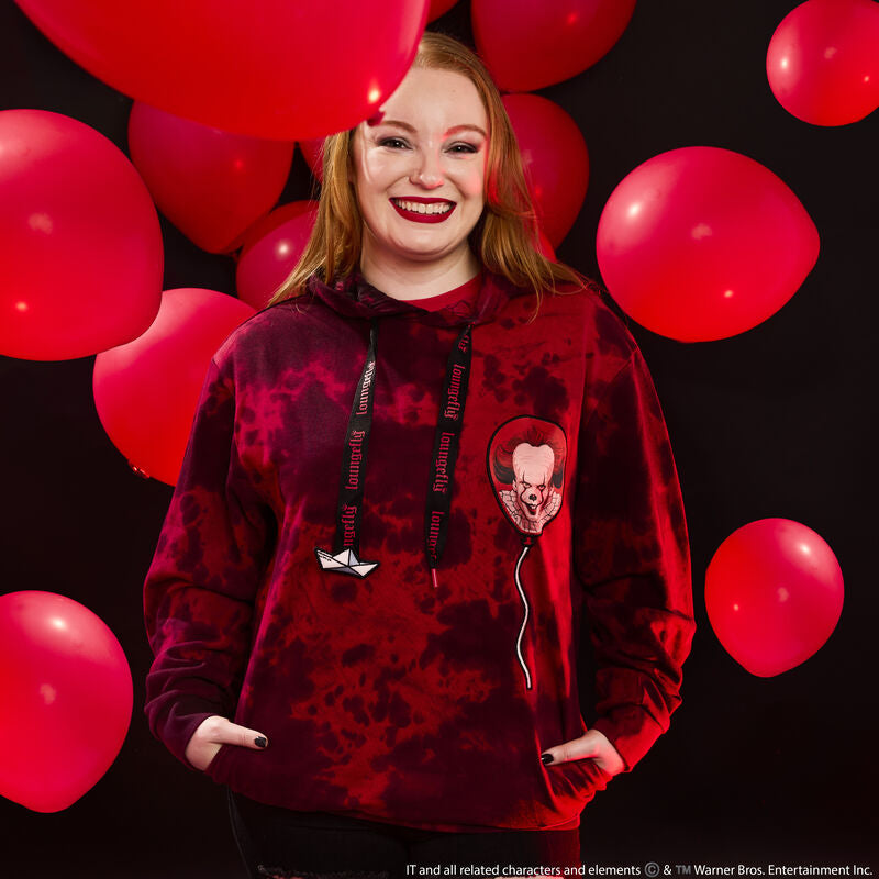 Load image into Gallery viewer, Loungefly Warner Brothers IT Pennywise Hooded Sweatshirt - LF Lovers

