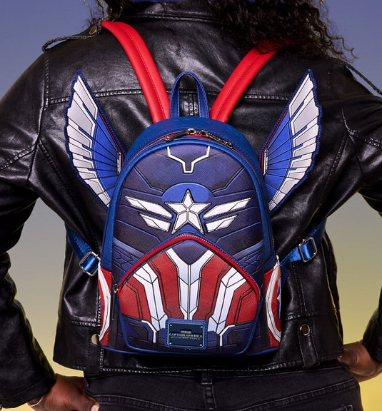 Loungefly Marvel Captain America Brave New World Cosplay Mini Backpack