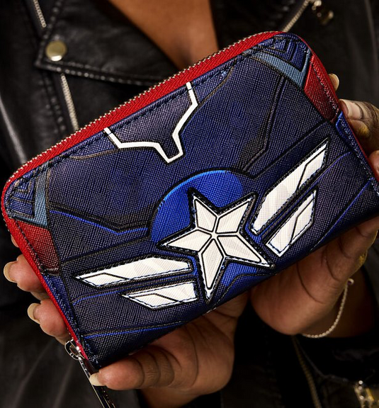 Loungefly Marvel Captain America Brave New World Zip Around Wallet