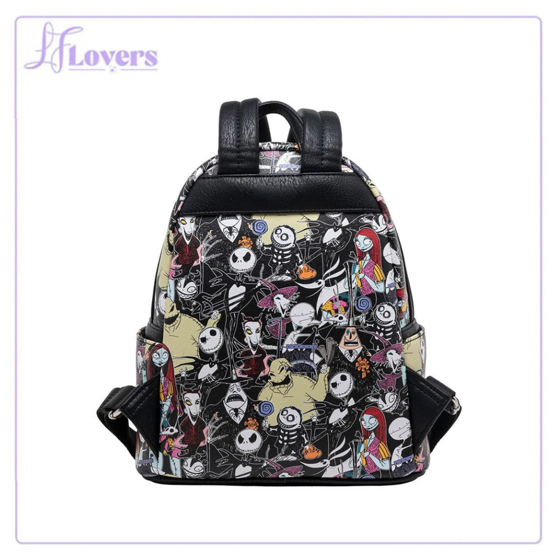 Load image into Gallery viewer, Loungefly Disney Nightmare Before Christmas All Over Print Mini Backpack
