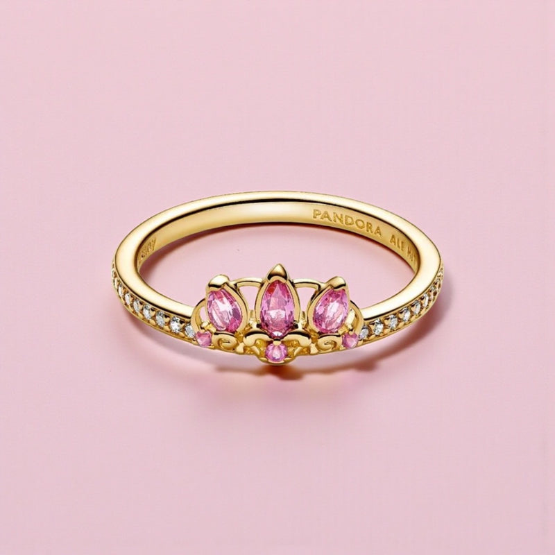 Load image into Gallery viewer, Pandora Disney Tangled Rapunzel Ring - Size 60
