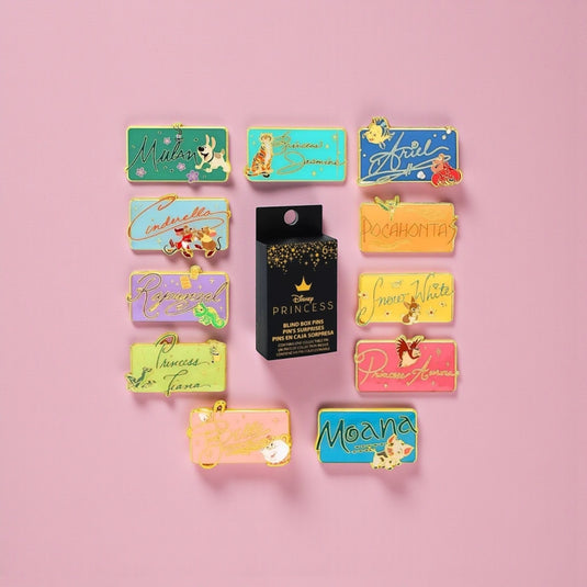 Loungefly Princess Signature License Plate Mystery Pins