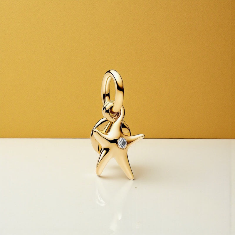 Load image into Gallery viewer, Pandora Starfish Double Dangle Charm
