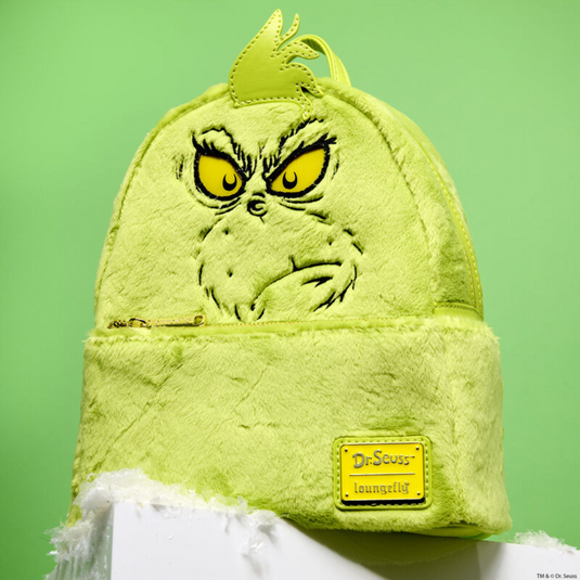 Loungefly Dr Seuss Plush Grinch Light Up Cosplay Mini Backpack - LF Lovers