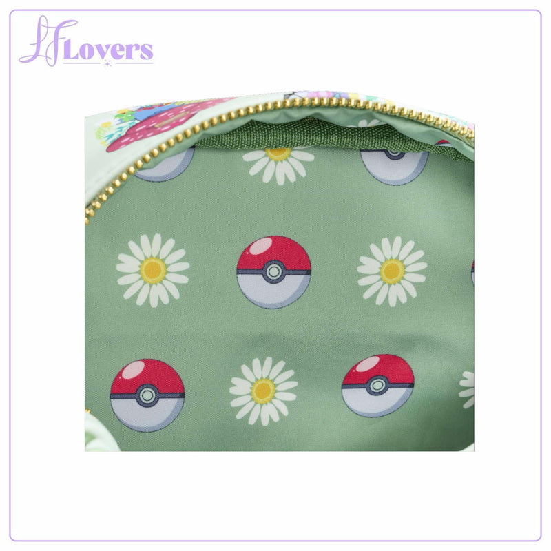 Load image into Gallery viewer, Loungefly Pokémon Grass Type Allover Print Crossbody Bag
