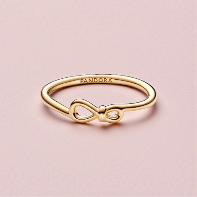 Load image into Gallery viewer, Pandora Infinity Knot Ring - Size 50
