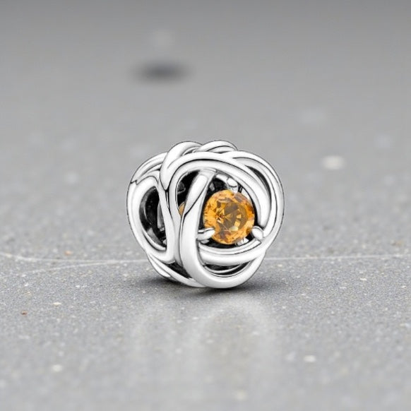 Load image into Gallery viewer, Pandora November Birthstone Eternity Circle Charm
