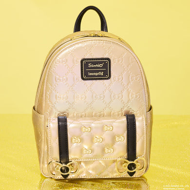 Loungefly Sanrio 50th Anniversary Metallic Gold Mini Backpack - LF Lovers