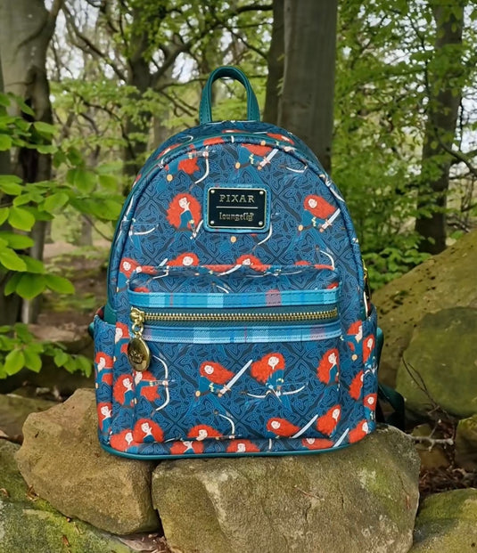 Loungefly Disney Pixar Brave Merida AOP Mini Backpack
