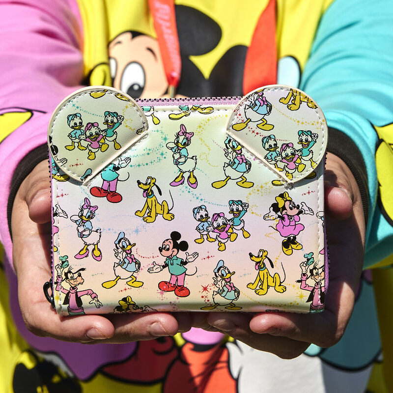 Load image into Gallery viewer, Loungefly Disney D100 AOP Zip Around Wallet
