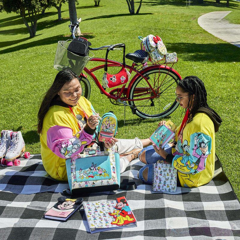 Load image into Gallery viewer, Loungefly Disney D100 Classic AOP Convertible Tote Bag
