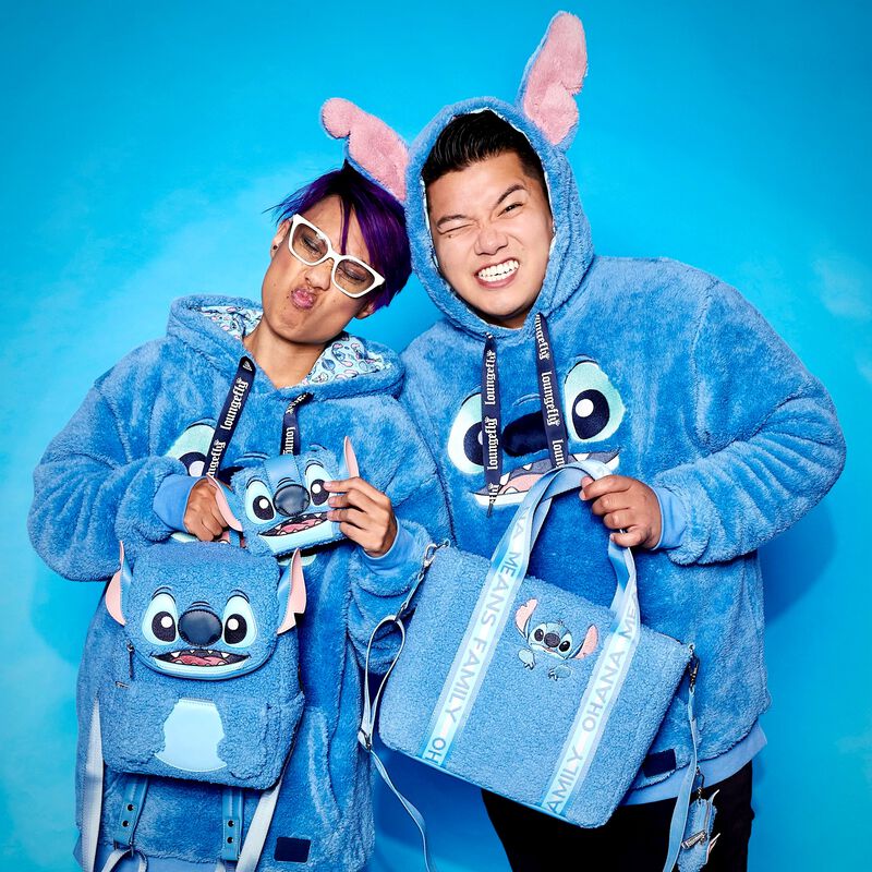 Load image into Gallery viewer, Loungefly Disney Stitch Plush Pocket Mini Backpack - LF Lovers
