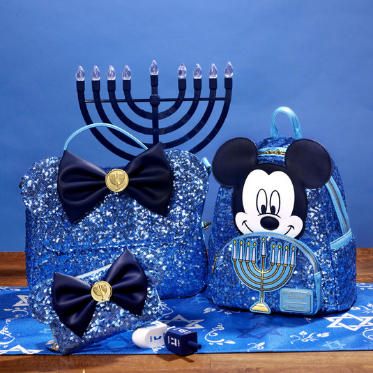 Loungefly Disney Mickey Happy Hanukkah Menorah Mini Backpack