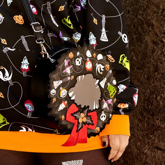 Loungefly Disney Nightmare Before Christmas Figural Wreath Crossbody