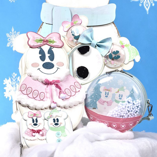 Loungefly Disney Mickey and Minnie Pastel Snowman Headband
