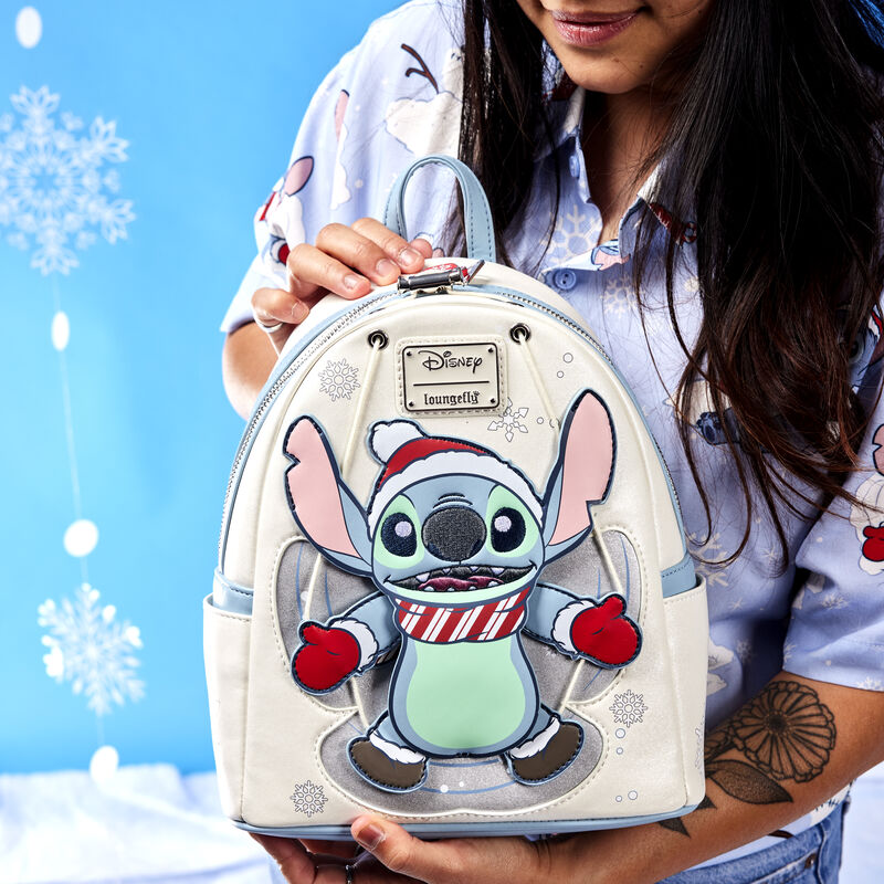 Load image into Gallery viewer, Loungefly Disney Stitch Angel Cosplay Mini Backpack
