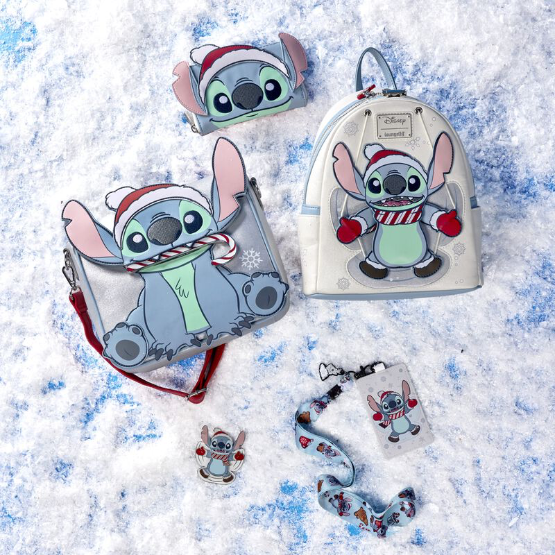 Load image into Gallery viewer, Loungefly Disney Stitch Holiday Cosplay Zip Around Wallet - LF Lovers
