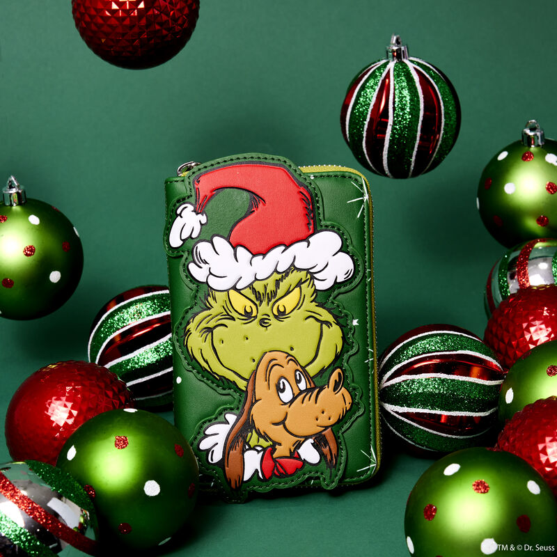 Load image into Gallery viewer, Loungefly Dr Seuss Grinch and Max Zip Around Wallet
