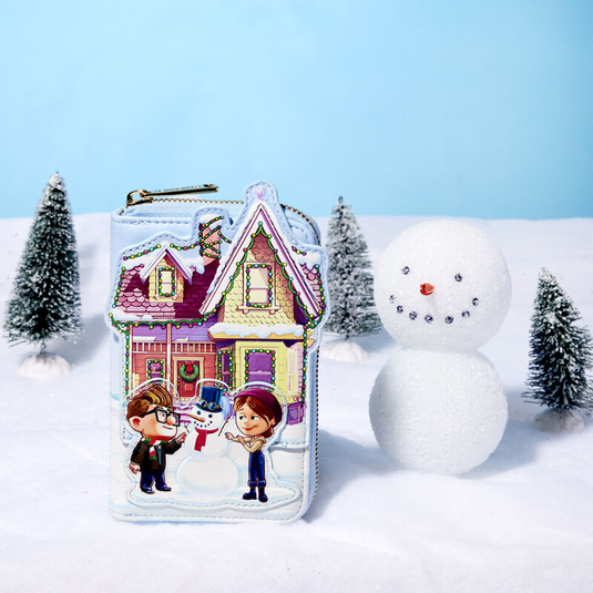 Loungefly Disney Pixar Up House Christmas Lights Zip Around Wallet
