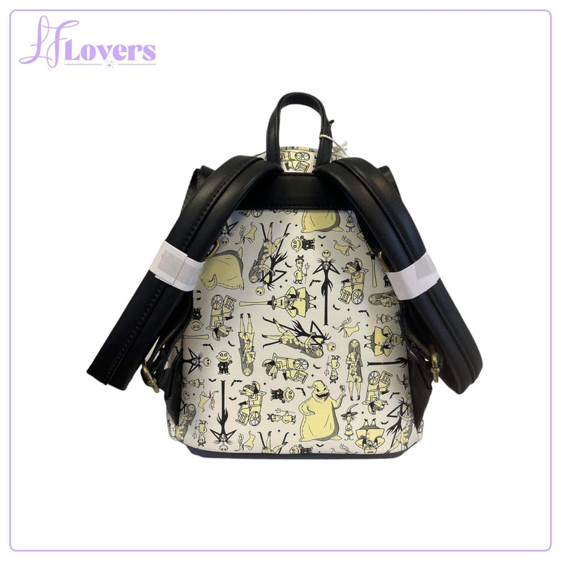 Load image into Gallery viewer, LF Lovers Exclusive - Loungefly Disney Nightmare Before Christmas Glow in the Dark All Over Print Mini Backpack
