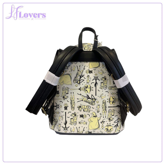LF Lovers Exclusive - Loungefly Disney Nightmare Before Christmas Glow in the Dark All Over Print Mini Backpack