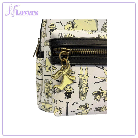 LF Lovers Exclusive - Loungefly Disney Nightmare Before Christmas Glow in the Dark All Over Print Mini Backpack