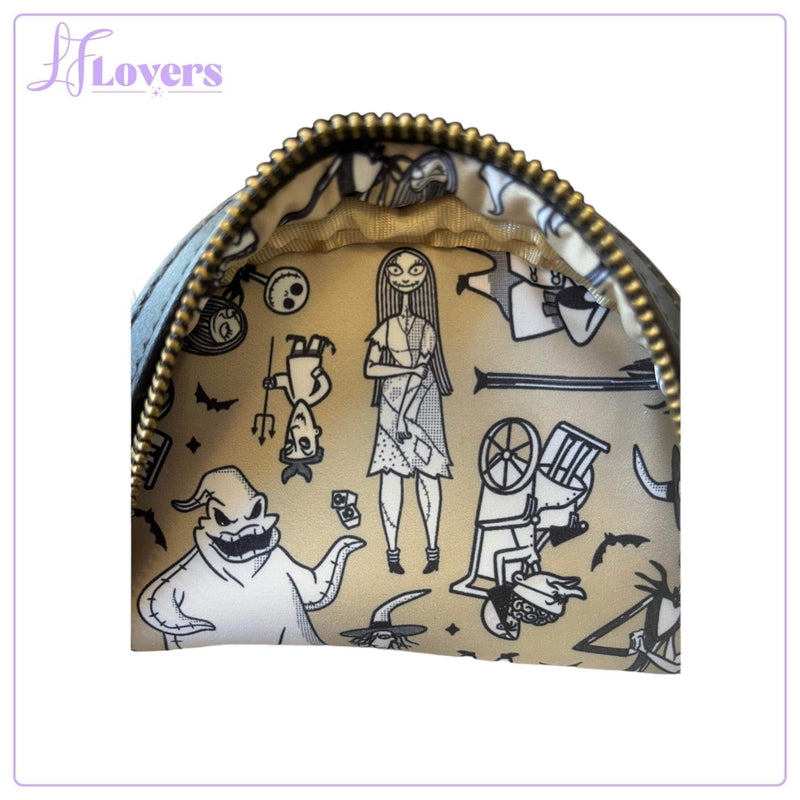 Load image into Gallery viewer, LF Lovers Exclusive - Loungefly Disney Nightmare Before Christmas Glow in the Dark All Over Print Mini Backpack
