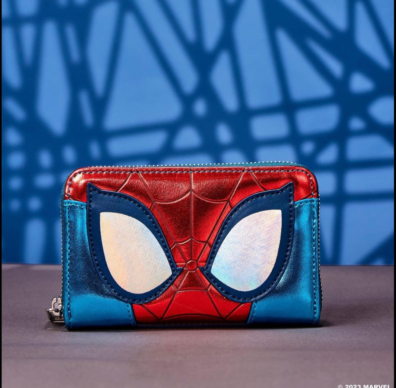 Load image into Gallery viewer, Loungefly Marvel Spiderman Shine Zip Around Wallet
