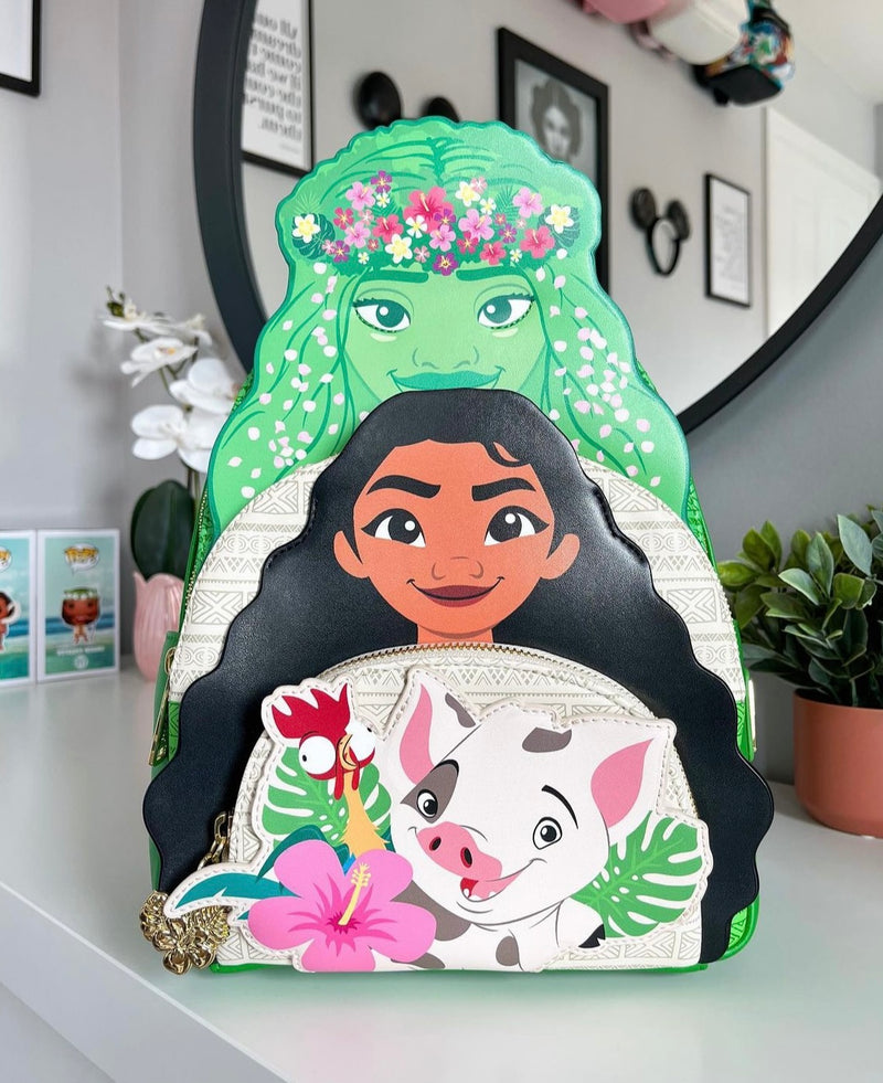 Load image into Gallery viewer, Loungefly Disney Moana &amp; Friends Trio Mini Backpack
