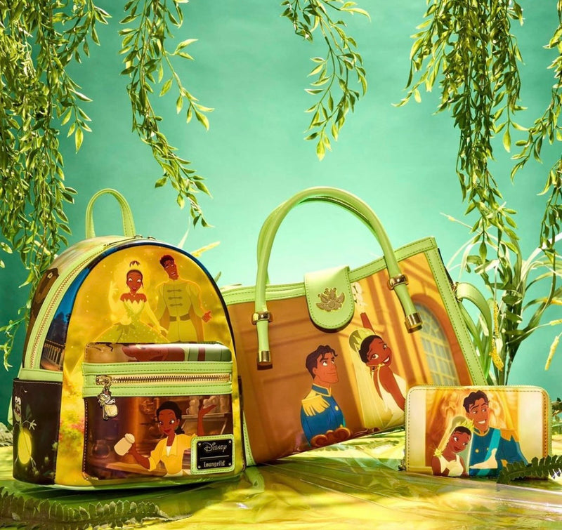 Load image into Gallery viewer, Loungefly Disney Princess and the Frog Princess Scene Crossbody Bag
