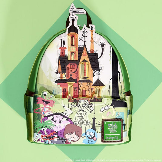 Loungefly Cartoon Network Foster Home and Imaginary Friends House Mini Backpack