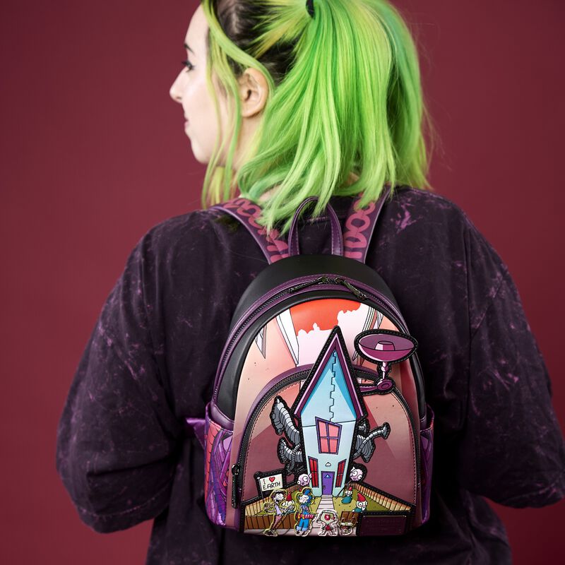 Load image into Gallery viewer, Loungefly Nickelodeon Invader Zim Secret Lair Mini Backpack
