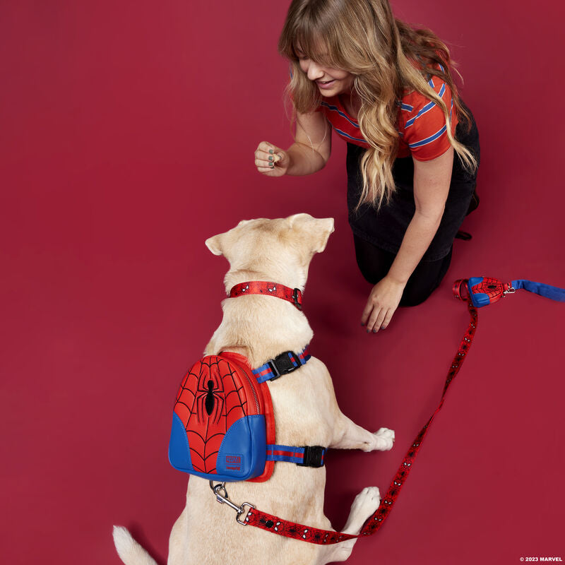 Load image into Gallery viewer, Loungefly Pets Marvel Spider Man Cosplay Dog Harness - LF Lovers
