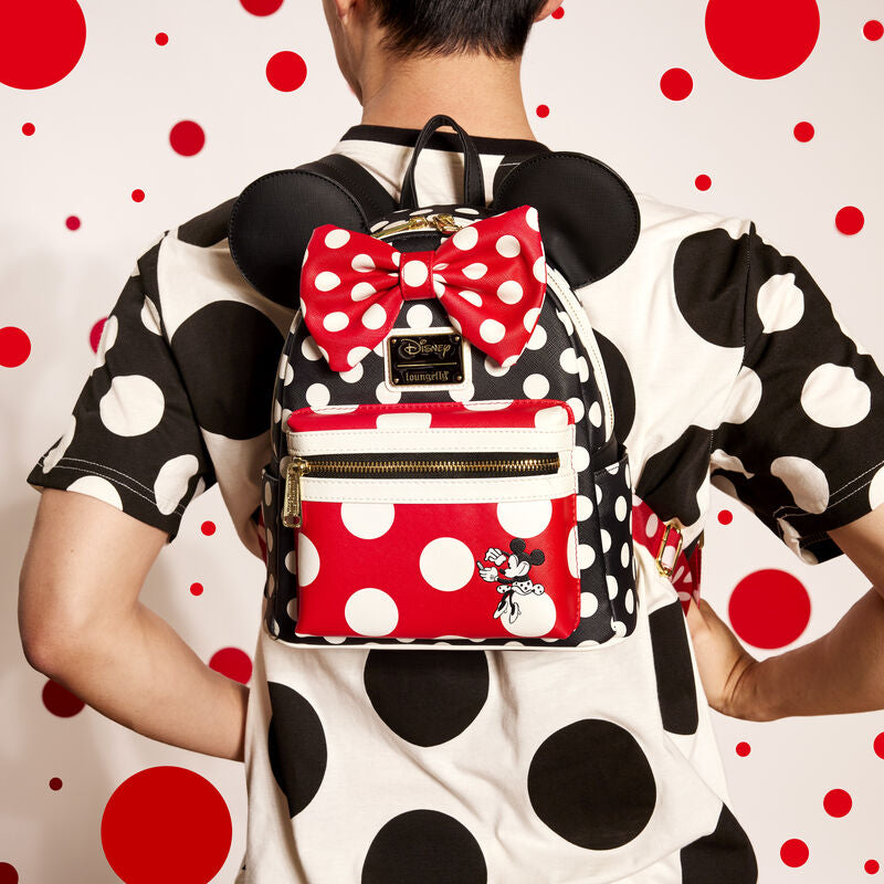 Load image into Gallery viewer, Loungefly Disney Minnie Rocks The Dots Classic Mini Backpack - LF Lovers
