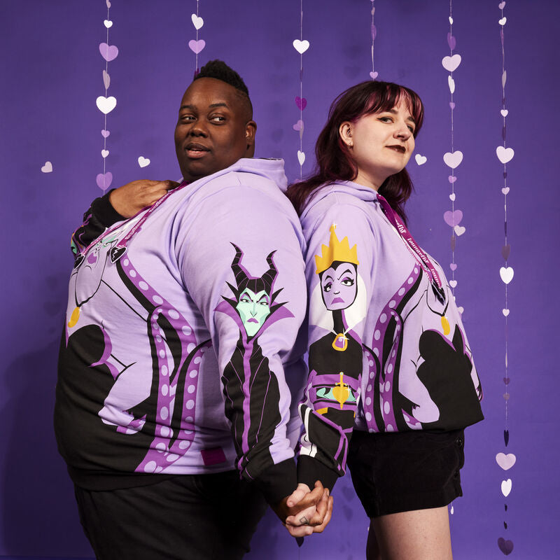 Load image into Gallery viewer, Loungefly Disney Villains Curse Your Hearts Unisex Hoodie - LF Lovers
