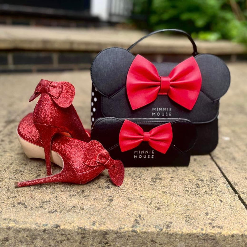 Load image into Gallery viewer, Loungefly Disney Minnie Mouse Crossbody Bag with Ears and Bow - EMEA Exclusive
