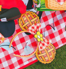 Load image into Gallery viewer, Loungefly Disney Minnie and Mickey Picnic Pie Ear Headband - LF Lovers
