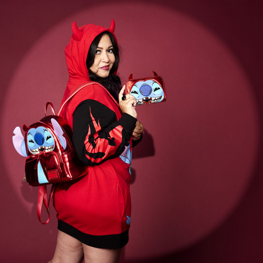 Loungefly Disney Stitch Devil Cosplay Zip Around Wallet