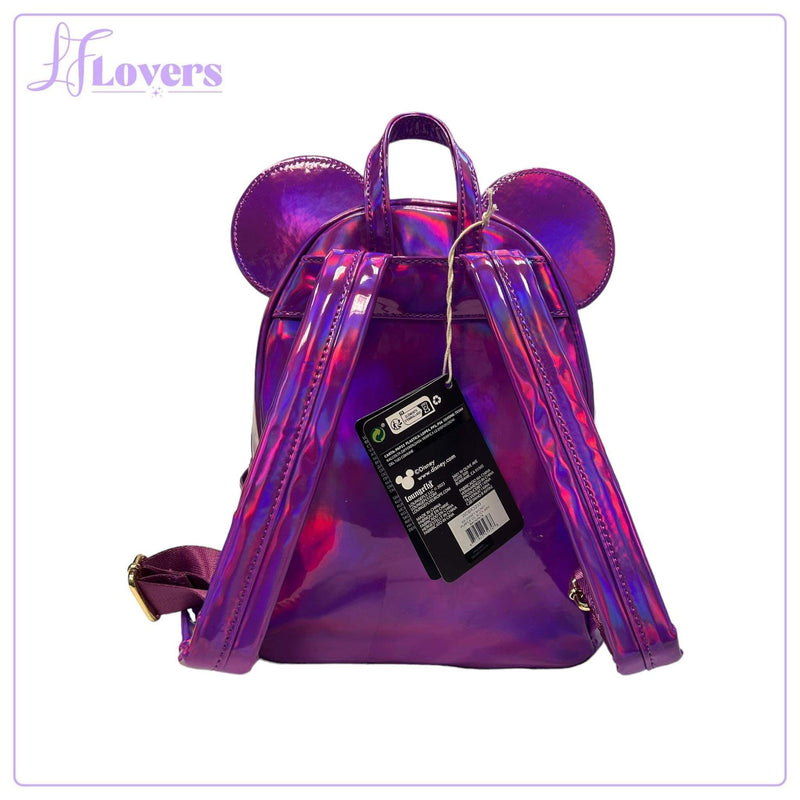 Load image into Gallery viewer, Loungefly Disney Mickey Mouse Purple Oil Slick Mini Backpack - LF Lovers
