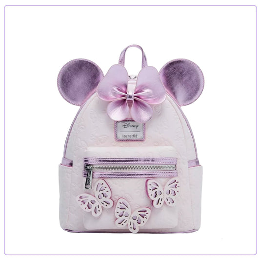 Loungefly Disney Minnie Mouse Pink Butterfly Mini Backpack - LF Lovers