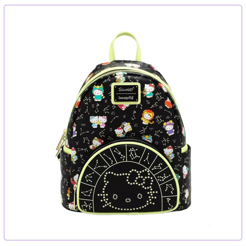 Load image into Gallery viewer, Loungefly Sanrio Hello Kitty Zodiac Sign Glow-in-the-Dark Mini Backpack - LF Lovers
