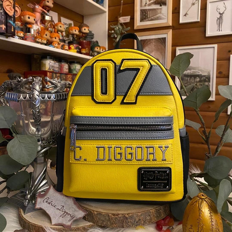 Load image into Gallery viewer, Loungefly Harry Potter Cedric Diggory #7 Cosplay Mini Backpack - LF Lovers
