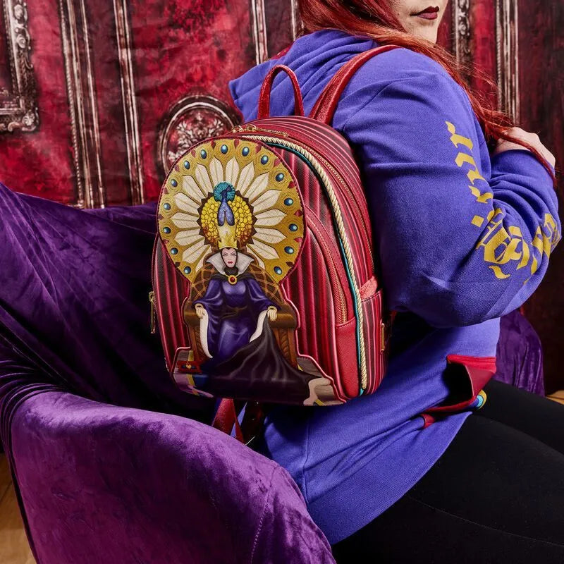 Load image into Gallery viewer, Loungefly Disney Snow White Evil Queen Throne Mini Backpack - LF Lovers
