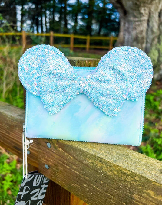 Loungefly Disney Minnie Mouse Sequin Bow Small Zip Wallet - LF Lovers