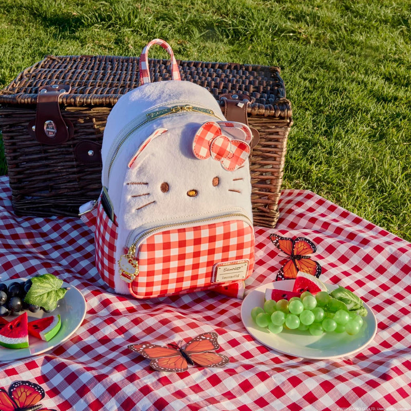 Load image into Gallery viewer, Loungefly Sanrio Hello Kitty Gingham Cosplay Backpack
